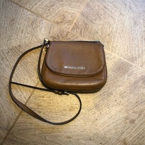 Michael Kors Brown Pebble Leather Crossbody